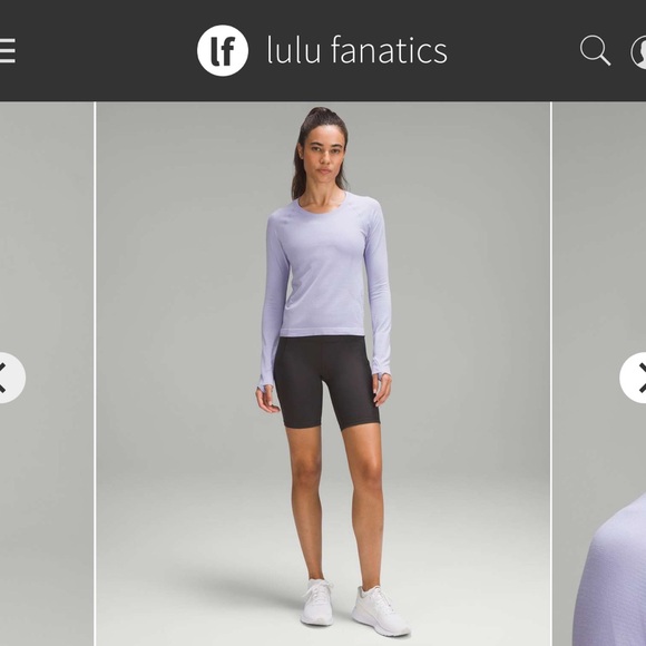 Lululemon Swiftly Tech Long-Sleeve Shirt 2.0 * Race Length, Lilac Smoke, Size 8 - Picture 4 of 9